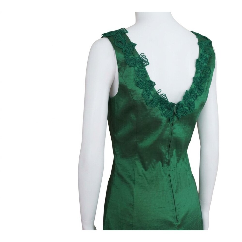 Hot Topic Bombshells Poison Ivy Whimsigoth Formal Gown Dress Emerald Green sz XS View 4